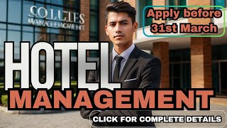 NCHMJEE 2024 Application OPEN NOW Your Guide to Pursue Hotel Management 😊 [upl. by Airel]