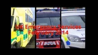 Fire Engines Police Cars and Ambulances responding  Compilation 2 [upl. by Ardnohs]