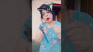 Lo ban gai electrician 🔌🤪⚡💡funnyreelsvideo [upl. by Sac]