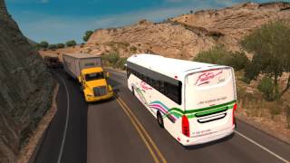 American Truck Simulator  Mod Bus Mexico Volvo 9800 4x2  Mapa de México HermosilloMoctezuma [upl. by Elmer455]