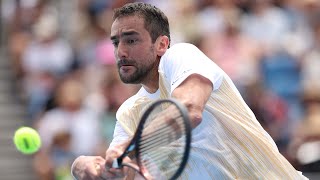 Marin Cilic plays his FIRST match since February 🤯 [upl. by Amoakuh]