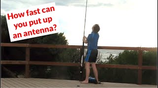 3 minute portable HF vertical antenna [upl. by Ilyak]