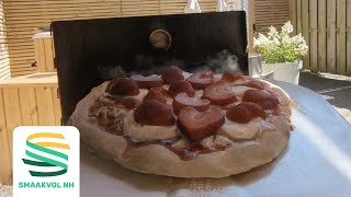 Dessert pizza recept met aardbeien en mascarpone [upl. by Atiuqer734]