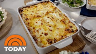 Ham and fontina lasagna with bechamel sauce Get the recipe [upl. by Miza612]