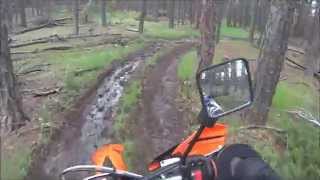 Black Hills  Dirt Biking  Centennial Trail  500 EXC  CRF250R [upl. by Aedrahs166]