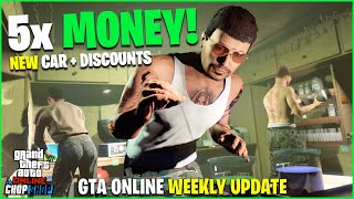 GTA ONLINE WEEKLY UPDATE NEW CAR 5X MONEY DISCOUNTS  LIMITED TIME CONTENT [upl. by Zeiger758]