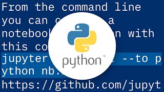How to run an ipynb Jupyter Notebook from terminal [upl. by Konstanze]