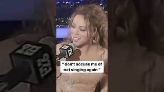 Mariah Carey SHUTS DOWN a hater in a live interview shorts [upl. by Enomahs358]