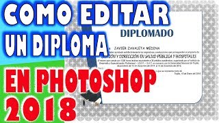 Personaliza tus Logros Guía para Editar un Diploma en Photoshop [upl. by Elsi699]