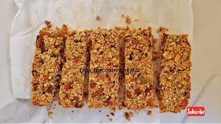 How To Make Homemade Granola Bars Easy Healthy Granola Bars Recipe Chewy amp No Sugar [upl. by Poyssick14]