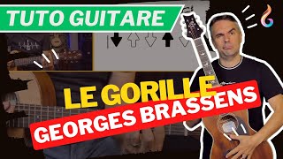 Apprenez Le Gorille de Georges Brassens  Tutoriel Guitare Simple et Efficace [upl. by Sothena]