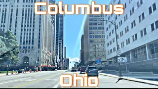 Columbus Ohio  Downtown Drive Through Ohio’s Capital [upl. by Salamone]