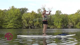 Hula hooping on a stand up paddleboard  ADC [upl. by Georges]