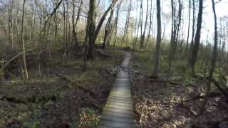 Holdridge Mountain Bike Trail in Holly Michigan  April 2017  Yeti 45 Carbon Eagle [upl. by Dietsche529]