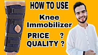 How to Use Knee Immobilizer  Price  quality [upl. by Cedar858]