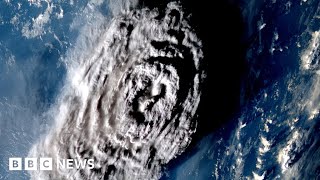 Volcanic eruption in Tonga reshaped Pacific seafloor  BBC News [upl. by Elaine]