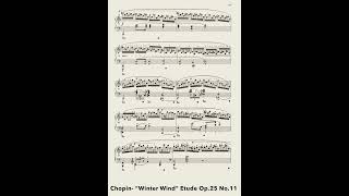 🥶”Winter Wind” Chopin Etude Op25 No11 shorts [upl. by Jaenicke]