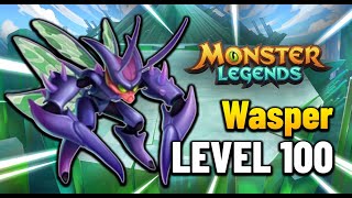 Wasper Level 100 Legendary Monster Legends [upl. by Ul847]