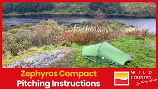 Zephyros Compact 1 and 2 Pitching Video  Wild Country [upl. by Fernald]