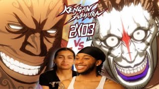 Non Anime Fan Reacts to Jun Sekibayashi Vs Muteba Gizenga KENGEN ASHURA [upl. by Rosalind410]