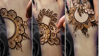 Top 3 stylish back hand mehndi design  easy amp simple mehndi design mehandi design  mehndi [upl. by Akeimahs918]