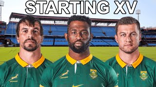 Best SPRINGBOKS Starting XV for NOVEMBER INTERNATIONALS 2024 [upl. by Adnohsat]