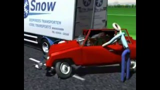 Car accident 3D animation [upl. by Heeley]