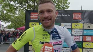 Adrien Petit  interview au départ  1e étape  Criterium du Dauphiné 2024 [upl. by Eirrehs]