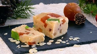 Turrón de mazapán y frutas confitadas  Cocinatis [upl. by Anaeed]