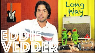 Guitar Lesson How To Play Long Way by Eddie Vedder [upl. by Eenat]