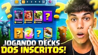 TESTANDO E AVALIANDO OS DECKS DOS INSCRITOS me surpreendi 😱ep18 [upl. by Papp]