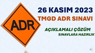 26 Kasım 2023 TMGD ARD Sınav Çözümü [upl. by Bryanty]