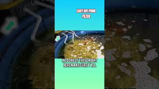 BEST DIY POND FILTER FOR CRYSTAL CLEARER WATER short ponds water fish shorts [upl. by Elizabet]