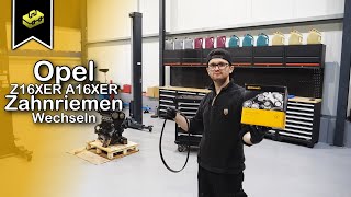 Opel Astra 16 Z16XER A16XER Zahnriemen Wechseln  Changing the timing belt  HD [upl. by Nad419]