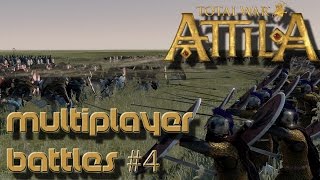 Total War Attila  Multiplayer battles 3  Langobards vs Alans land battle [upl. by Eilraep]