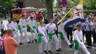 Brauchtum amp Tradition NRW  528 Schützenfest Bedburg Königshoven 2024 I Paradevorbeimarsch [upl. by Woodhead585]