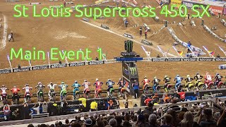 2024 St Louis Supercross 450 SX Main Event 1 [upl. by Ensoll]