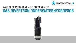 DAB Divertron Onderwaterhydrofoor  Unboxing [upl. by Enileda]