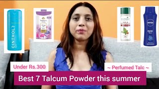 7 Best Talcum powder under Rs300 this Summer 🌞  Perfumed Talc   Mrunali Chaudhary talcumpowder [upl. by Tompkins]