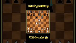 Petroff Gambit Trap 🤯Chess shorts trendingshorts trap chess learnchesstrapin30seconds views [upl. by Agan]