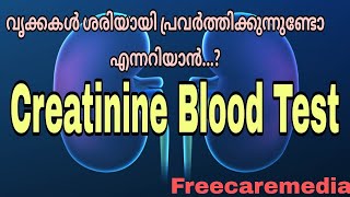 Creatinine test malayalam  Kidney function test  creatinine level [upl. by Dole]