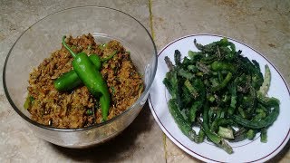 Chong and Qeema Recipe How to Cook Chong Vegetable Caralluma fimbriata [upl. by Avehsile103]