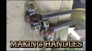 How to Make amp Fit up Your Own Hammer Handle from Hickory Wood Every Step 1 2 3 [upl. by Olivia]