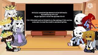 Past undertale react to glitchtale Frisk vs Betty [upl. by Ahsenauj]