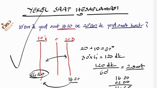 🎯 Yerel Saat Hesaplaması ● 1 soru 1 cevap 📚 [upl. by Aicened]