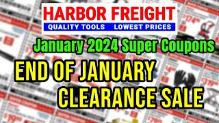 Harbor Freight January 2024 Super Coupon Clearance Sale [upl. by Delaine924]