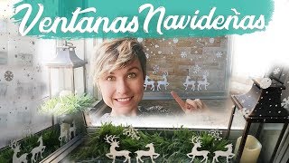 DECORACIÓN NAVIDEÑA PARA TUS VENTANAS  Trucos para ahorrar  El Taller de Ire [upl. by Fabrienne]