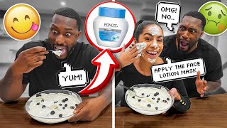 ACCIDENTALLY MAKING MY FIANCE EAT LOTION PRANK [upl. by Dnomzed928]