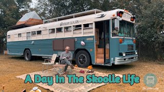 A DAY IN OUR CONVERTED SCHOOL BUS [upl. by Zurheide]