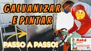 APRENDA  PASSO A PASSO de como GALVANIZAR e PINTAR seu PORTÃƒO [upl. by Alit376]